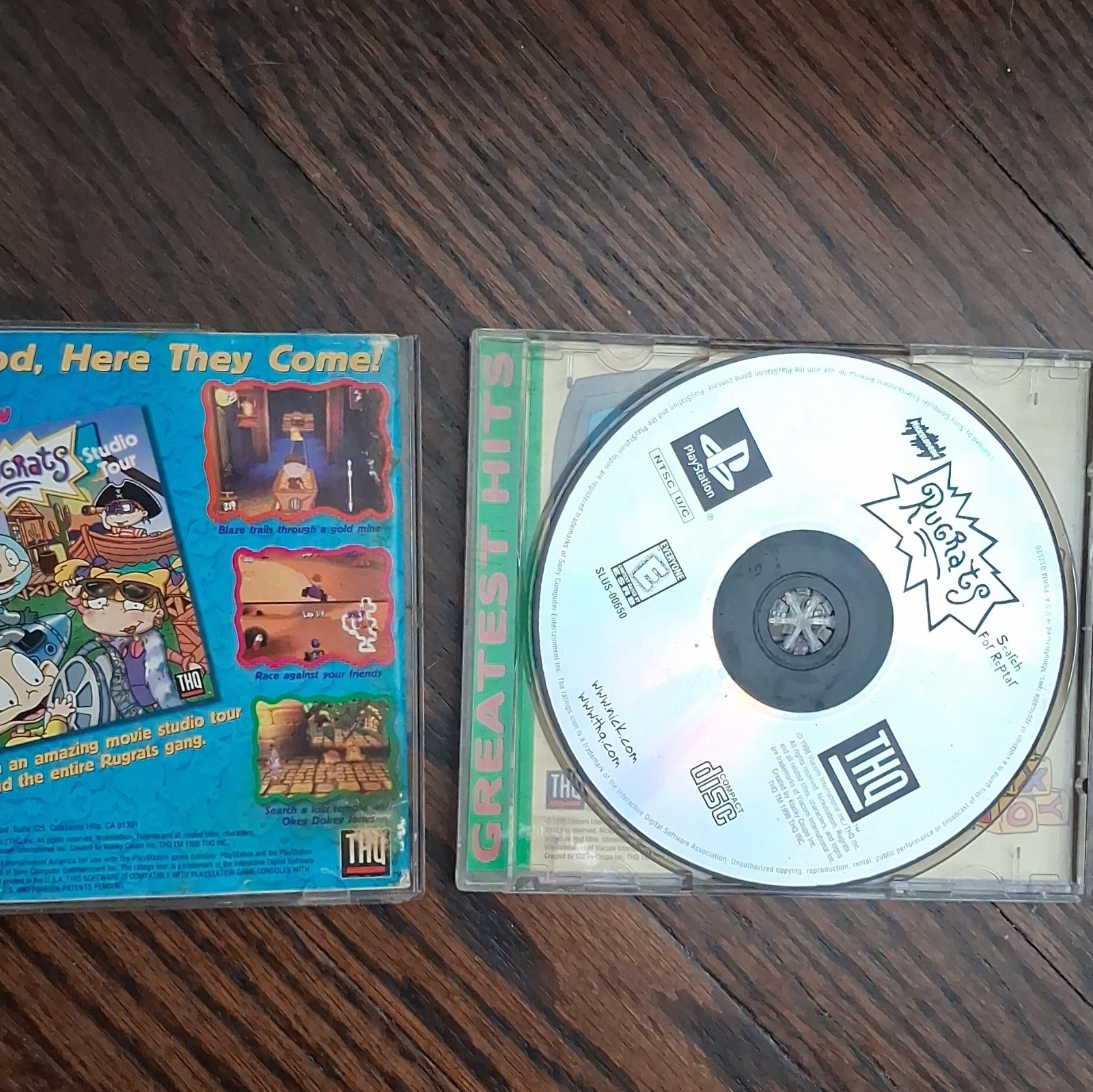 THQ Rugrats: Search for Reptar Greatest Hits PS1 NTSC-U/C E Platformer