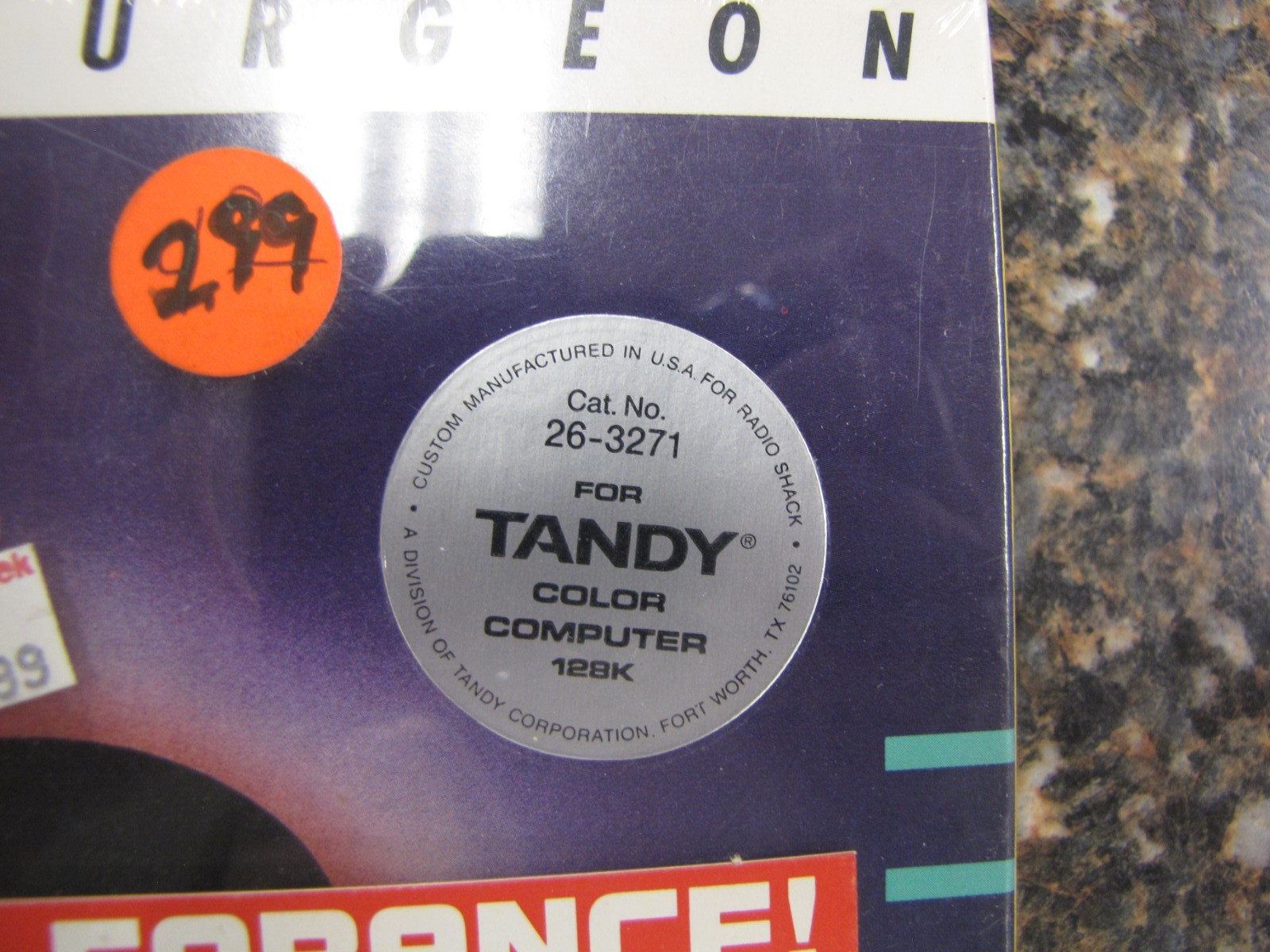 BRAND NEW SEALED Laser Surgeon: The Microscopic Mission TANDY Color Compute 128K
