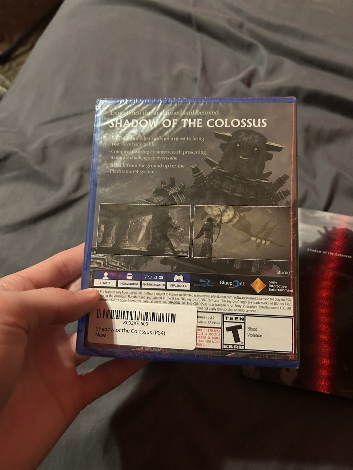 Shadow of the Colossus PlayStation 4 Steelbook and Sealed game
