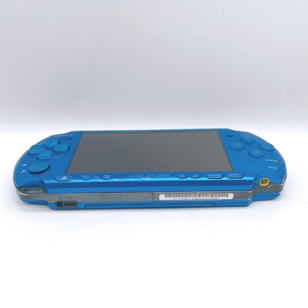 PSP-3000 Vibrant Blue Console Excellent Condition Tested Japan Import