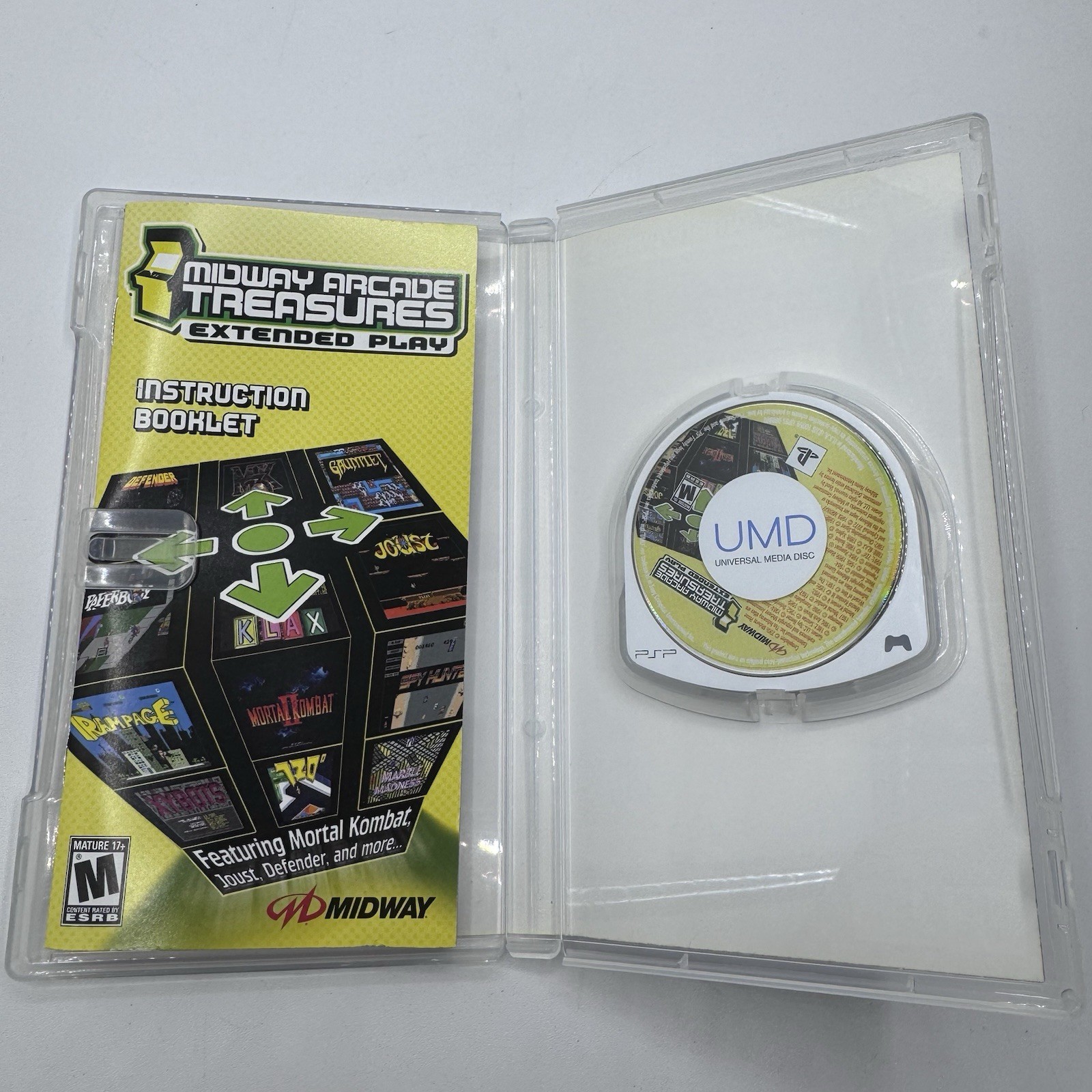 Midway Arcade Treasures Extended Play (Sony PSP 2005) Complete – Tested – Works