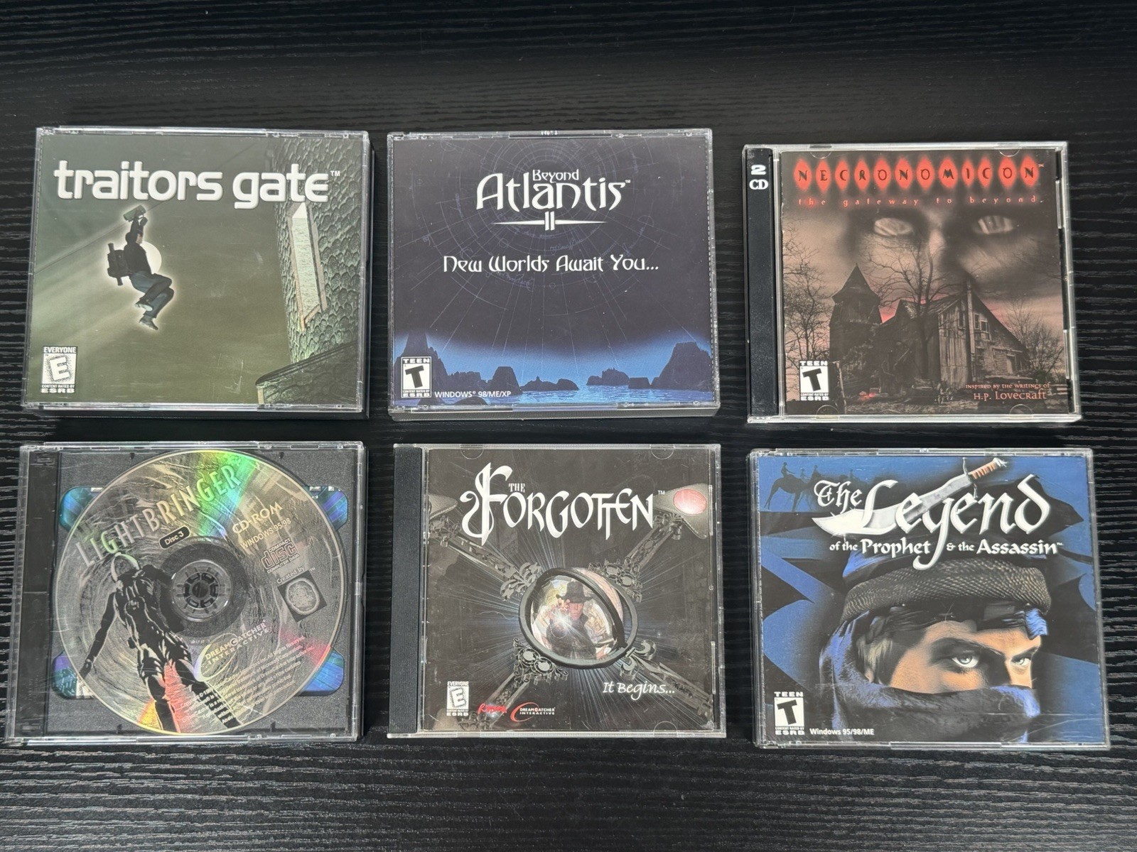 Dreamcatcher Interactive Early 2000s 6 PC Games (Atlantis II, Lightbringer . . .