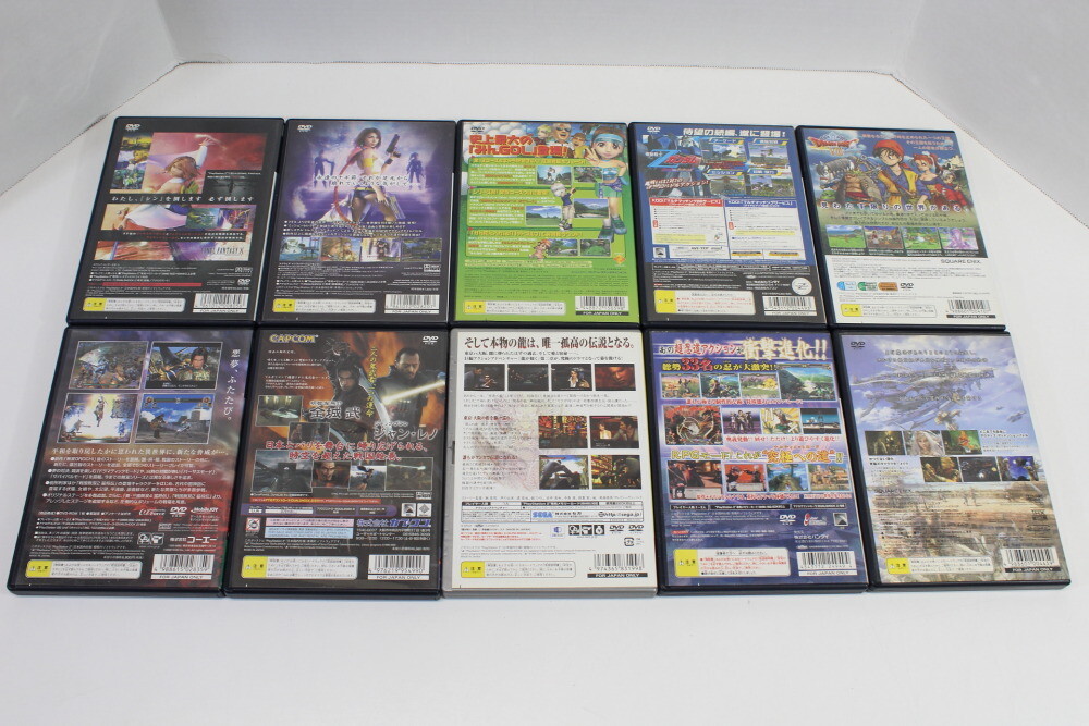 Lot 10 Popular Games Ryu ga Gotoku 2 Yakuza Final Fantasy Z Gundam PS2 Japan