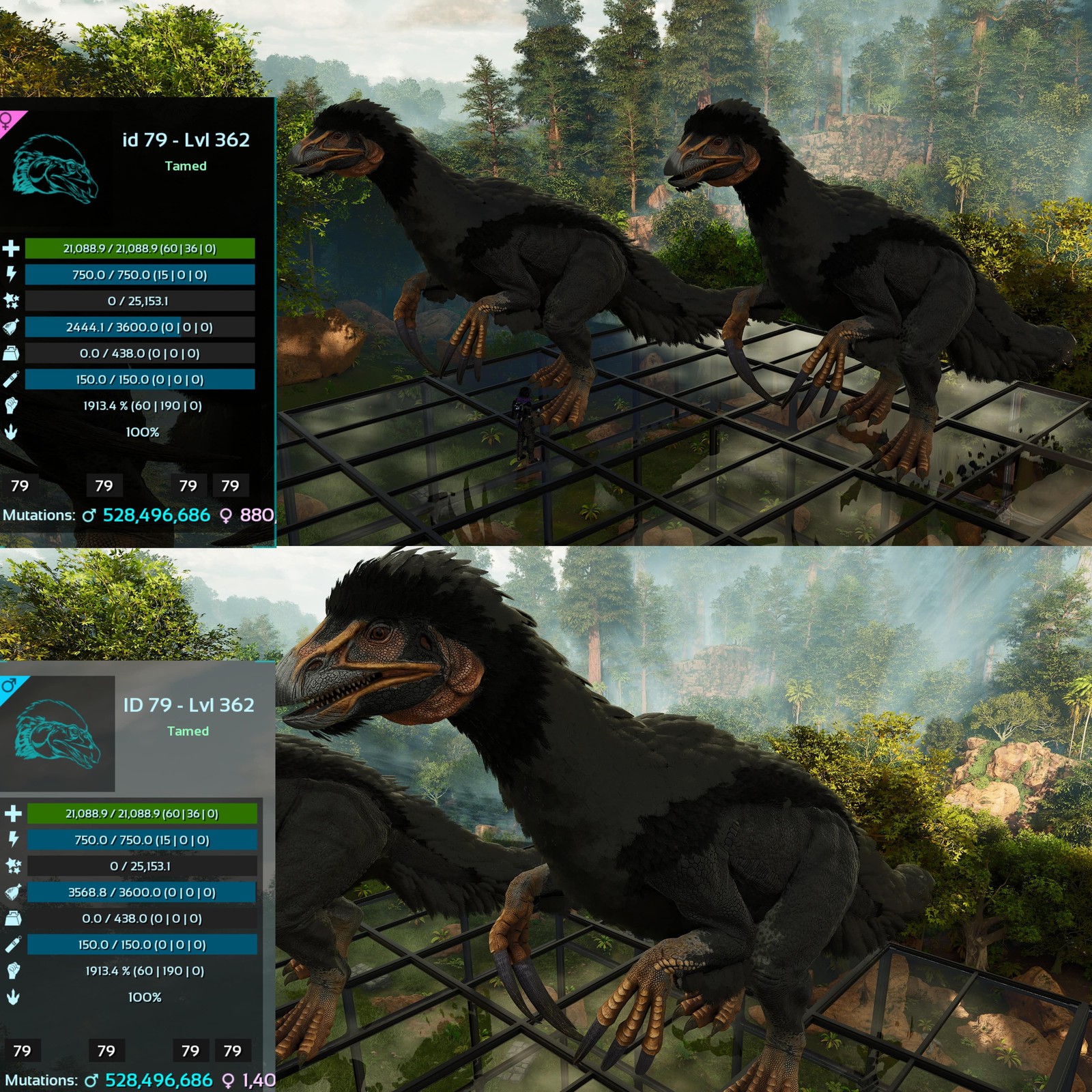 ASA PVE 🦖ARK Survival Ascended Therizinosaurus / Theri 1913Melee Imprinted