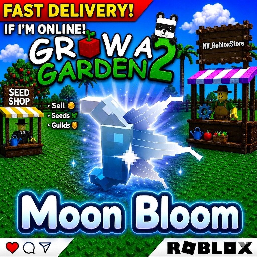 🌱Moon Bloom Seed 🌱 – 🪴Grow A Garden🪴 2 | GAG2 | FAST | EASY