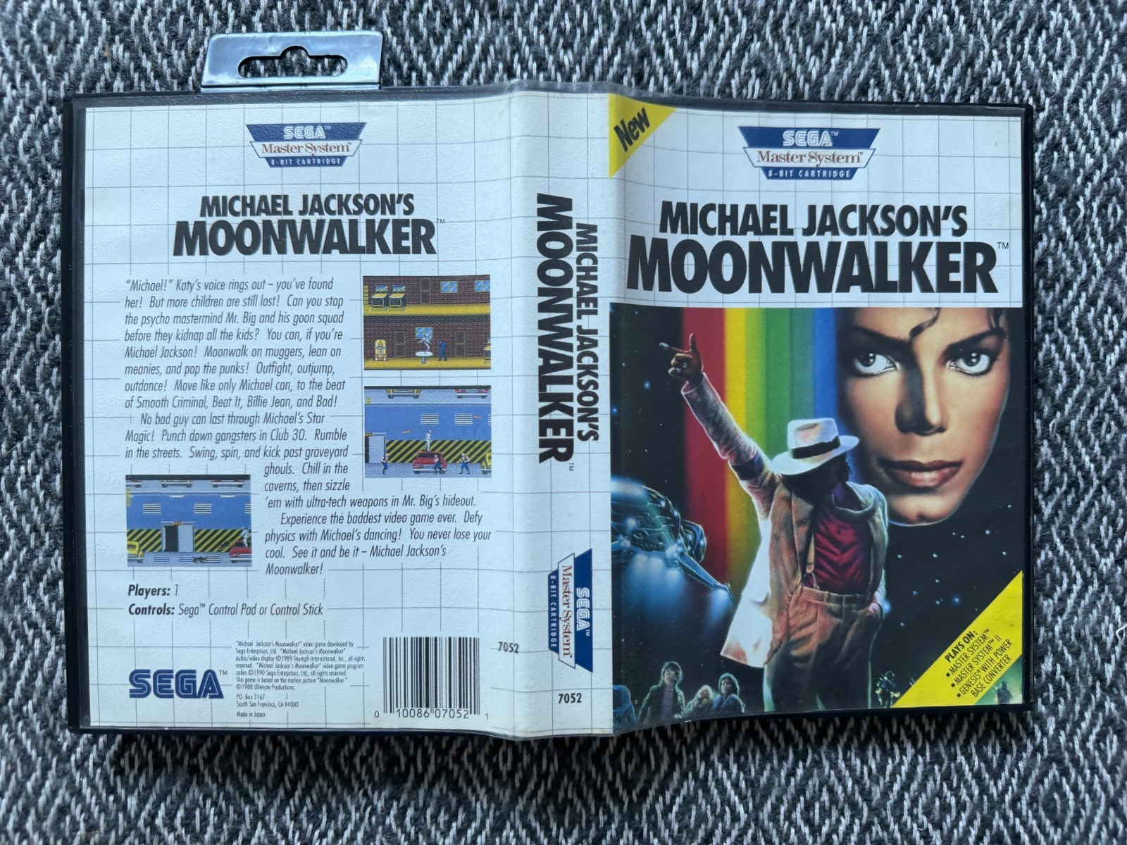 Master System MOONWALKER Michael Jackson’s SEGA PAL REGION FREE *(Works in US)*