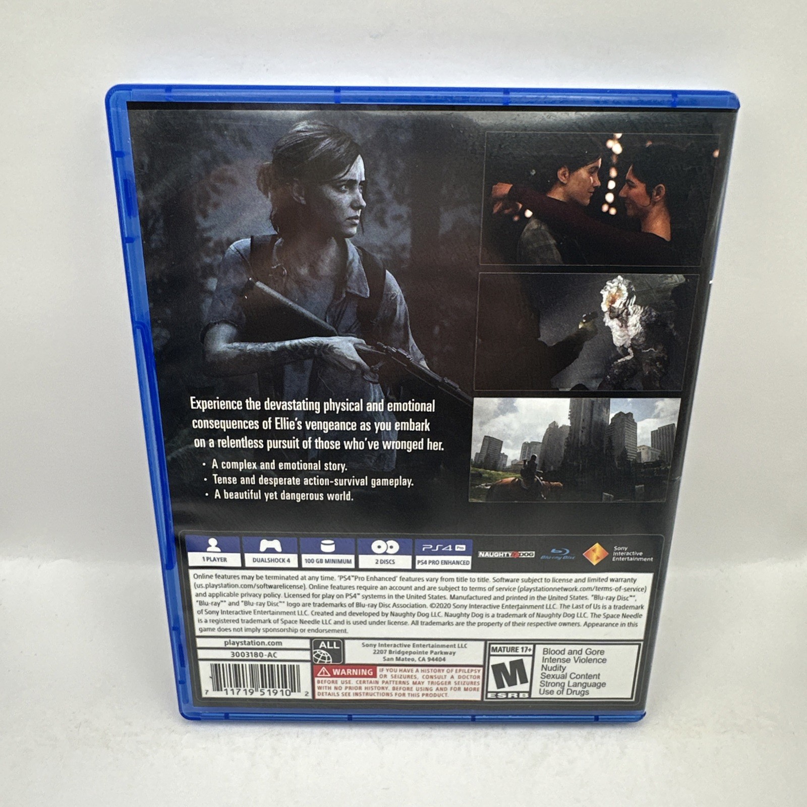 The Last of Us Part II 2 Playstation 4 PS4 Excellent Discs Naughty Dog
