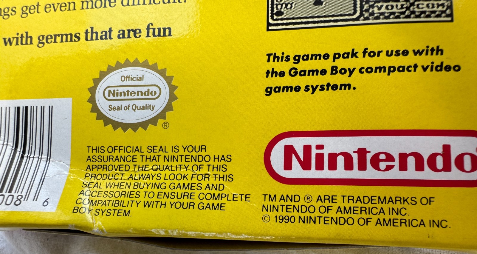 Dr Mario⭐Original Nintendo Gameboy | New Open Box – never played
