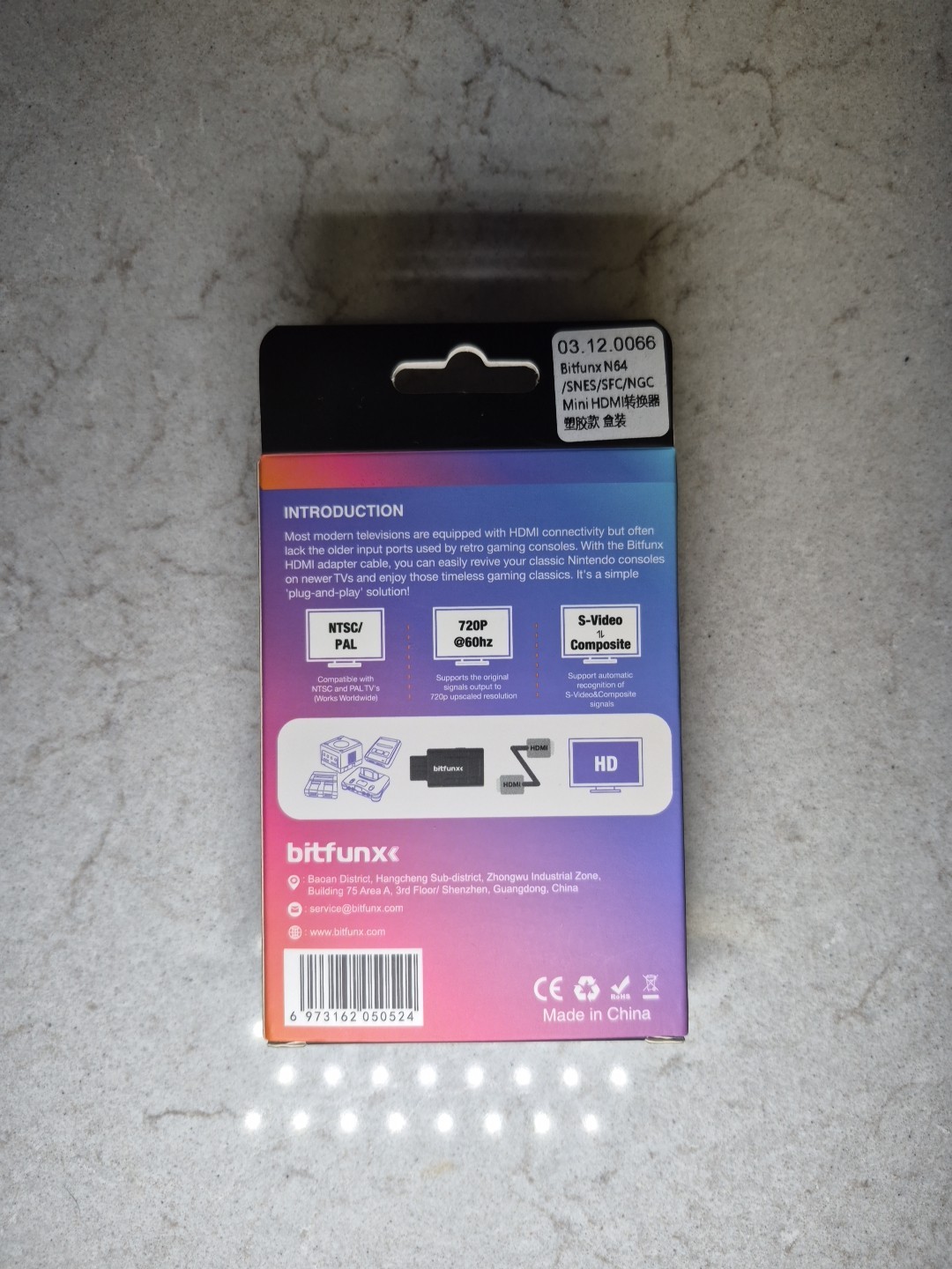 Custom N64 Translucent Shell W/ UV LEDs, Fan, Wireless Controller/ HDMI Adapters
