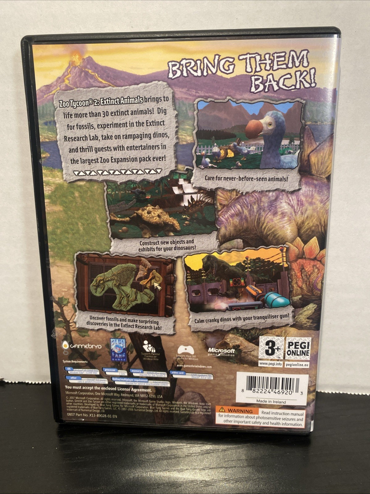 Zoo Tycoon 2: Extinct Animals (PC, 2007) Fast Free Shipping