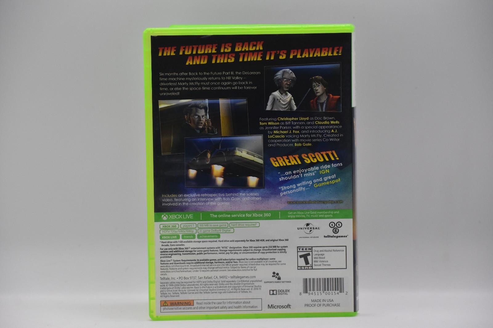 Back to the Future The Game 30th Anniversary for Xbox 360