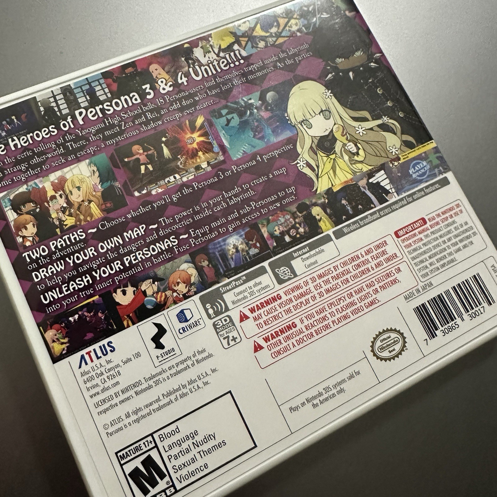 Persona Q Shadow Of The Labyrinth Wild Cards Premium Edition NO GAME Read