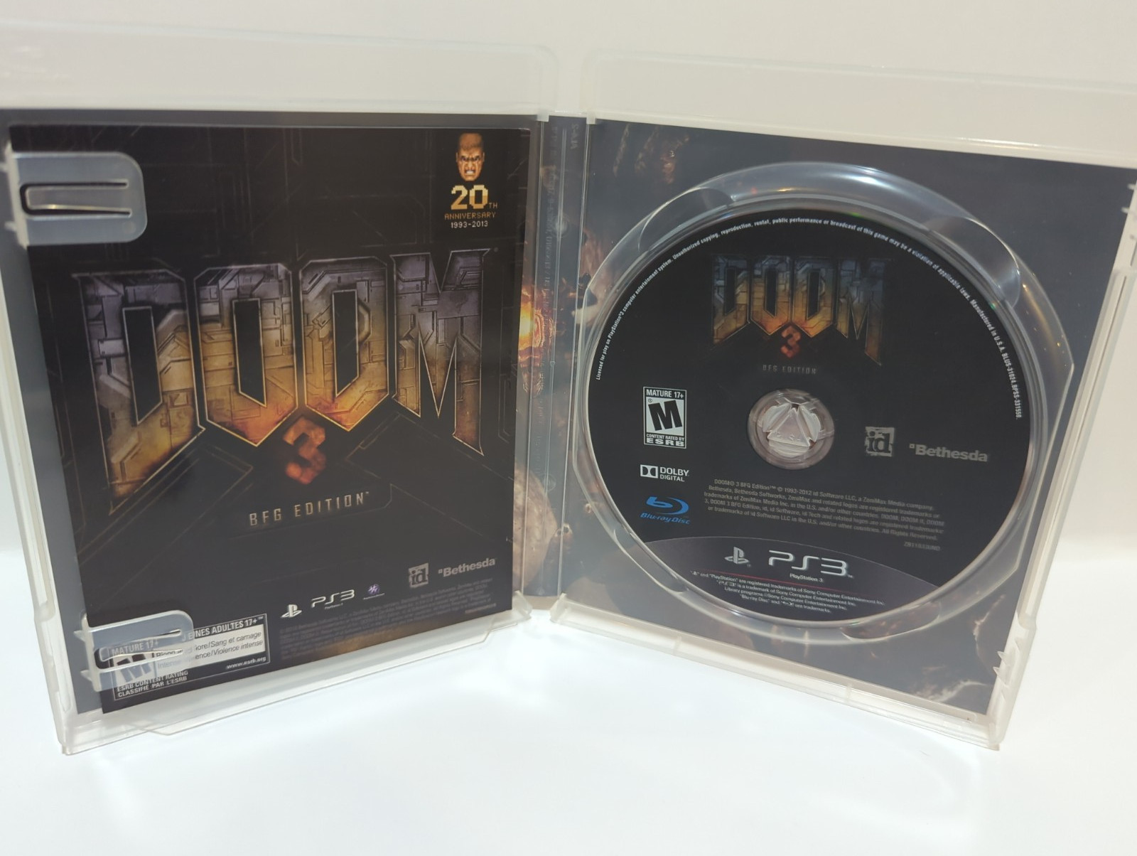 Doom 3 BFG Edition (Sony PlayStation 3, 2012) Complete, and tested.