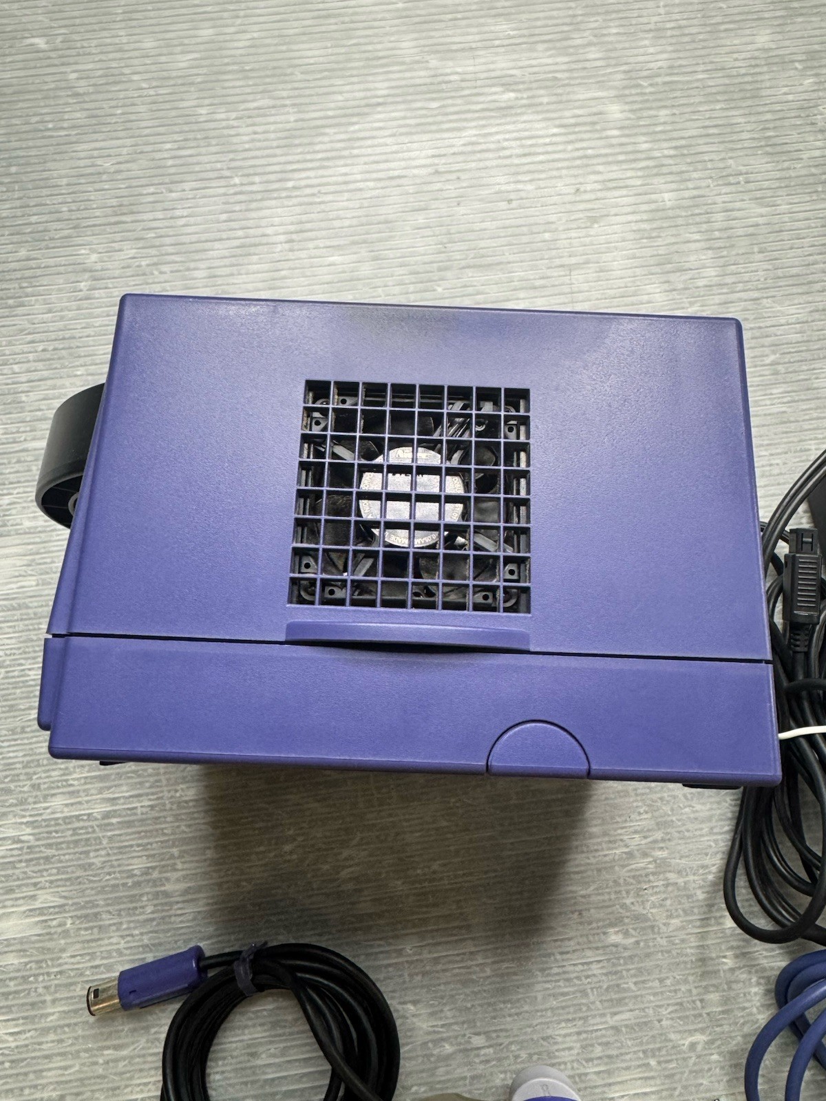 NINTENDO GAMECUBE CONSOLE DOL-001 Indigo power cord A/V cable METROID PRIME 1& 2