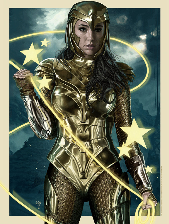 RUIZ BURGOS WONDER WOMAN ARMOR 3D Lenticular limited edition print xx/95 BNG