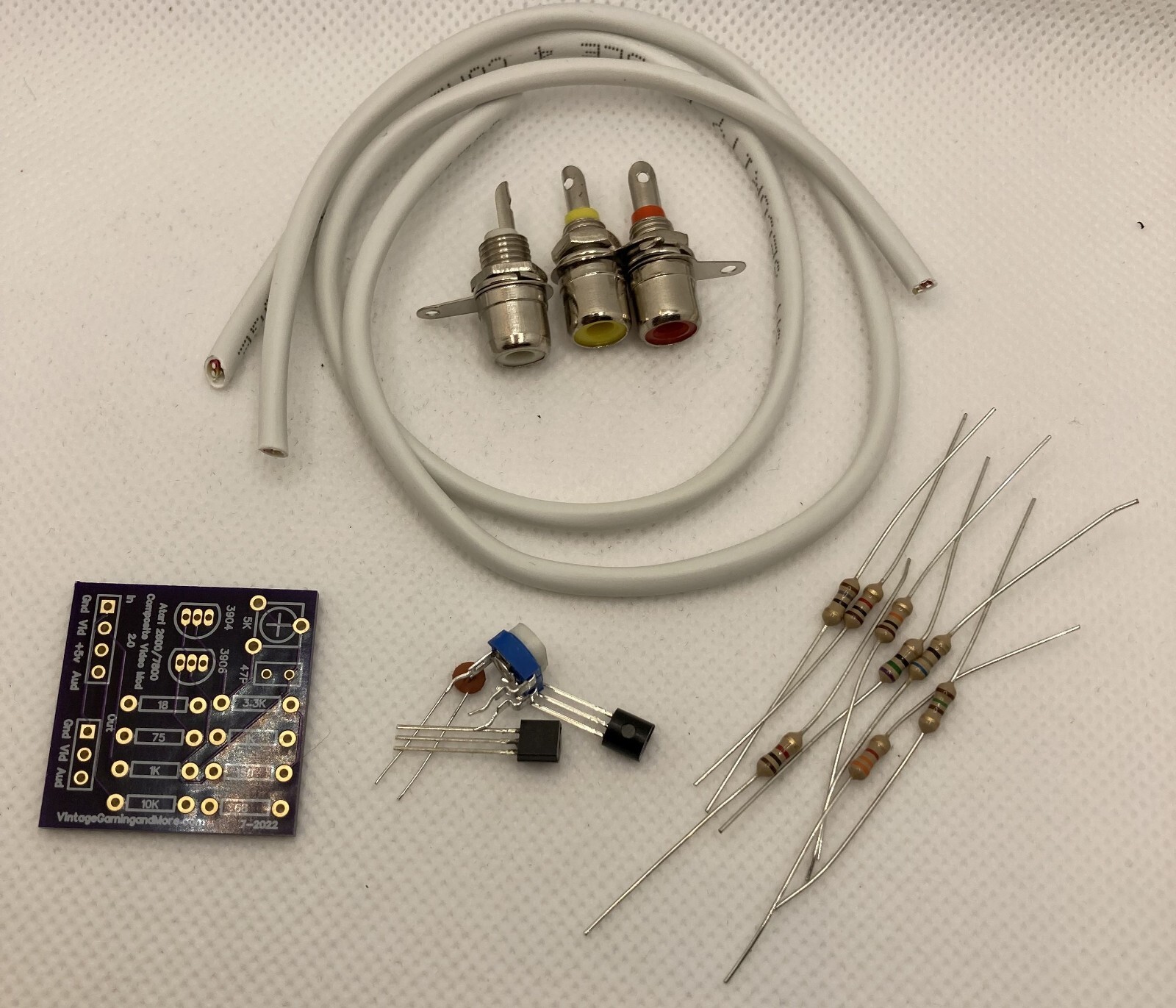 Atari 2600/7800 Composite Video Mod 2.0 – NEW and IMPROVED Upgrade Kit – DIY