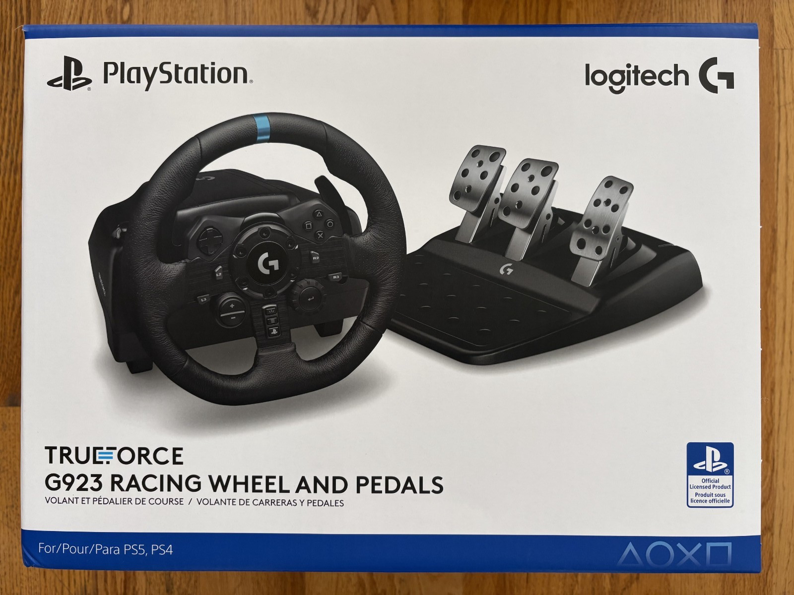 Logitech G923 Racing Wheel and Pedals for PlayStation (PS4/PS5) – Black
