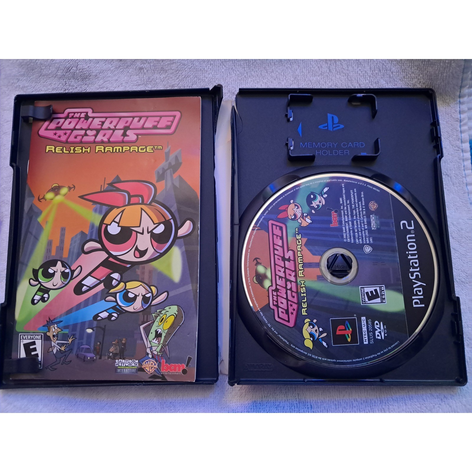 The Powerpuff Girls Relish Rampage PS2 PlayStation 2 Game SLUS 20585 CIB Fair Ca