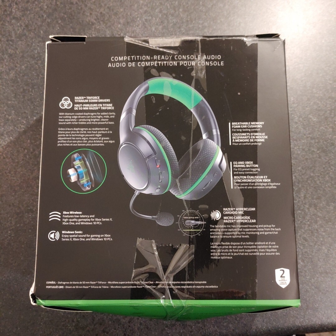 Razer Kaira Wireless Gaming Headset for Xbox Series X/S – Black/Green