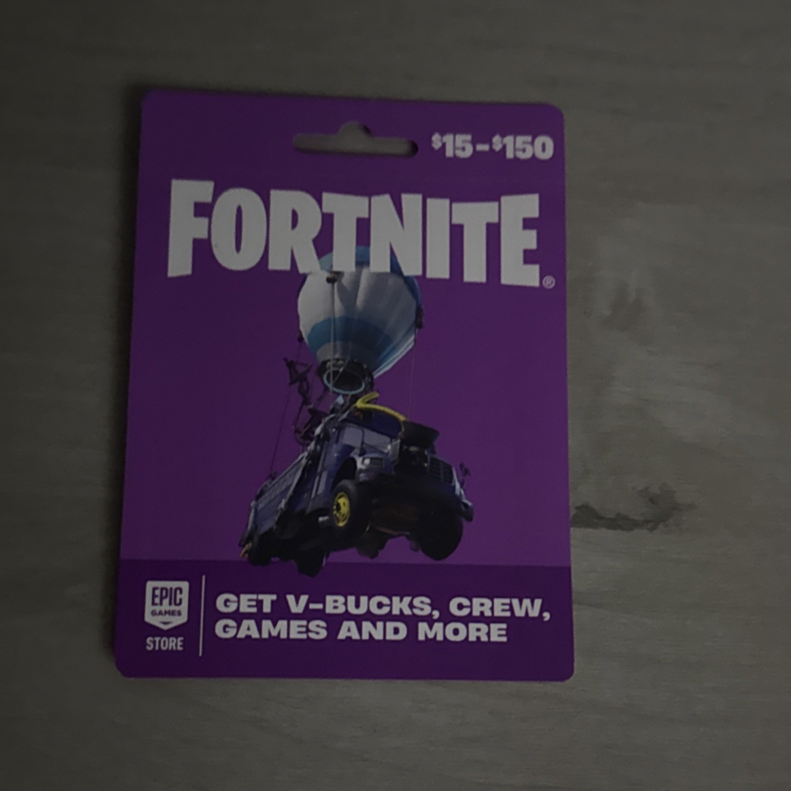 Epic Games Fortnite Prepaid Gaming Card Multi-Platform PC PS4 PS5 Xbox Switch