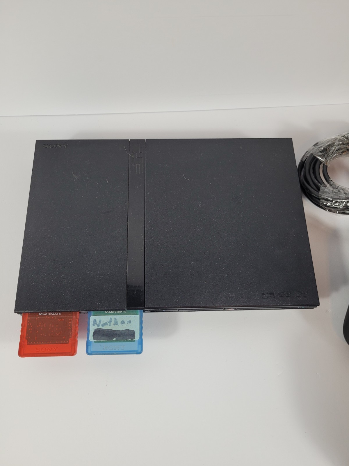 Sony SCPH-75001 PlayStation 2 PS2 Home Console-Black Bundle Tested Works