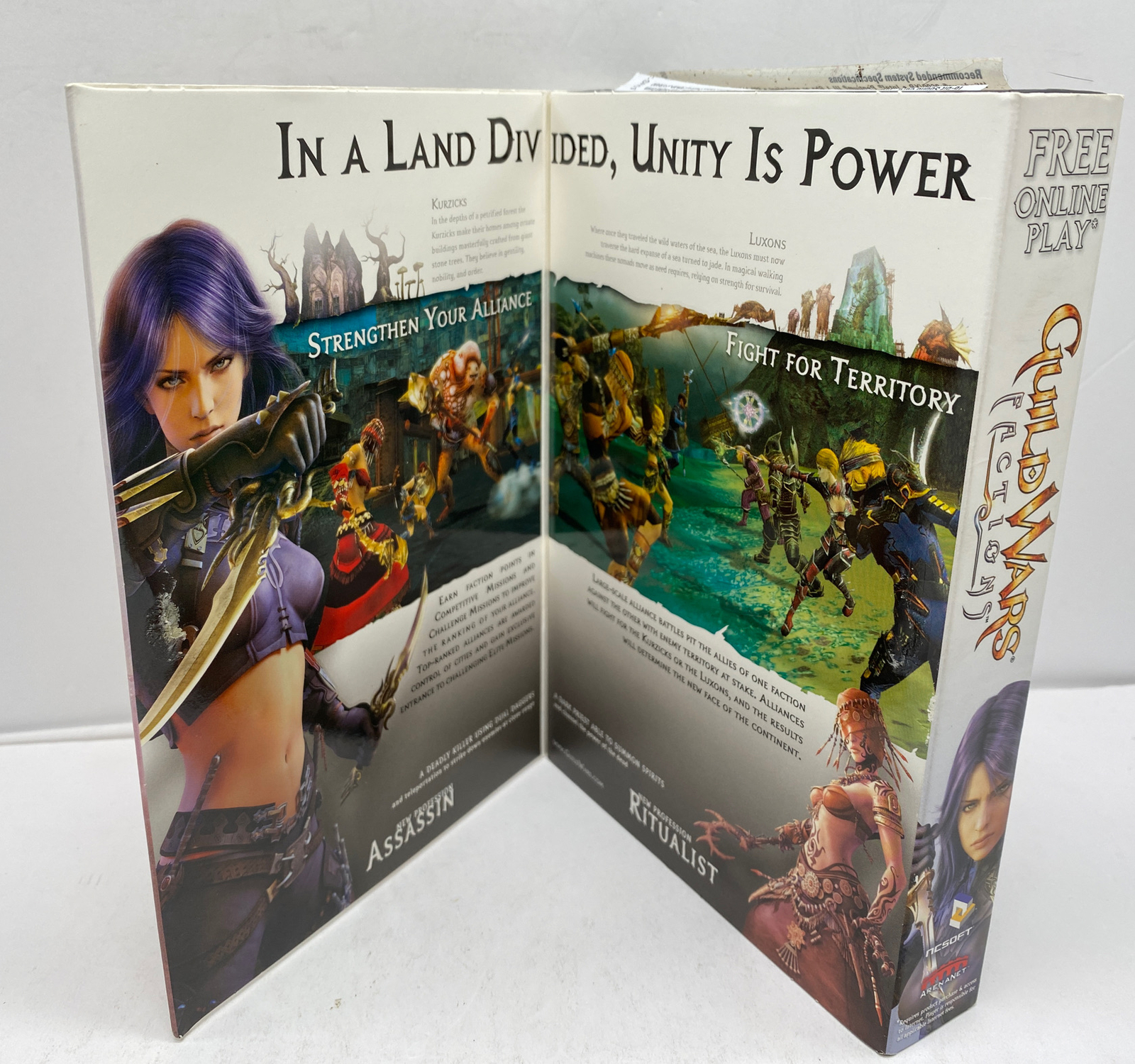 Guild Wars Factions PC CD-ROM Windows Video Game NCSOFT Arenanet COMPLETE