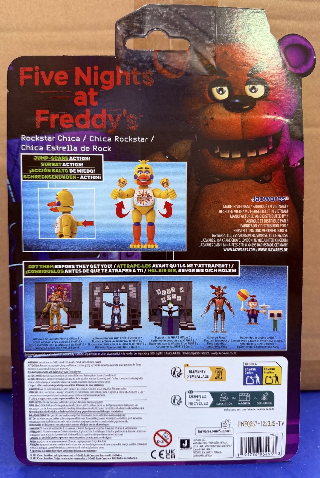 Five Nights At Freddy’s Walmart Exclusive Rockstar Freddy & Chica Action Figures