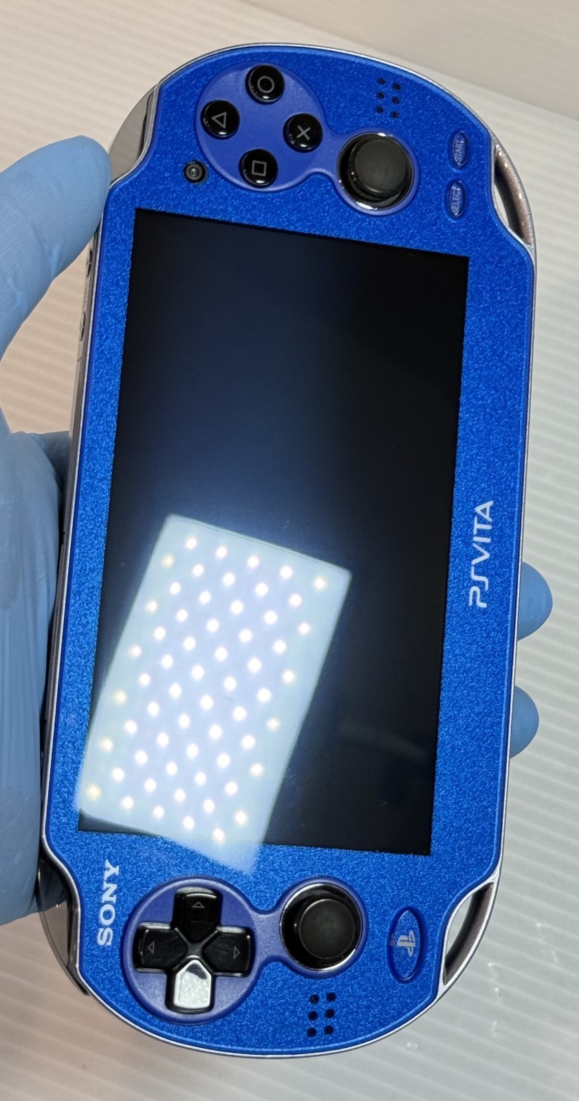 Sony PS Vita PCH-1000 PCH 1000 Console Sapphire Blue w/32GB, Pouch – Excellent+