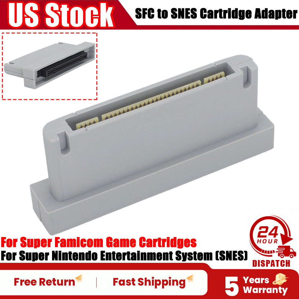 Cartridge Adapter – For Super Nintendo & Super Famicom SFC ⇄ SNES PETG+PCB Board