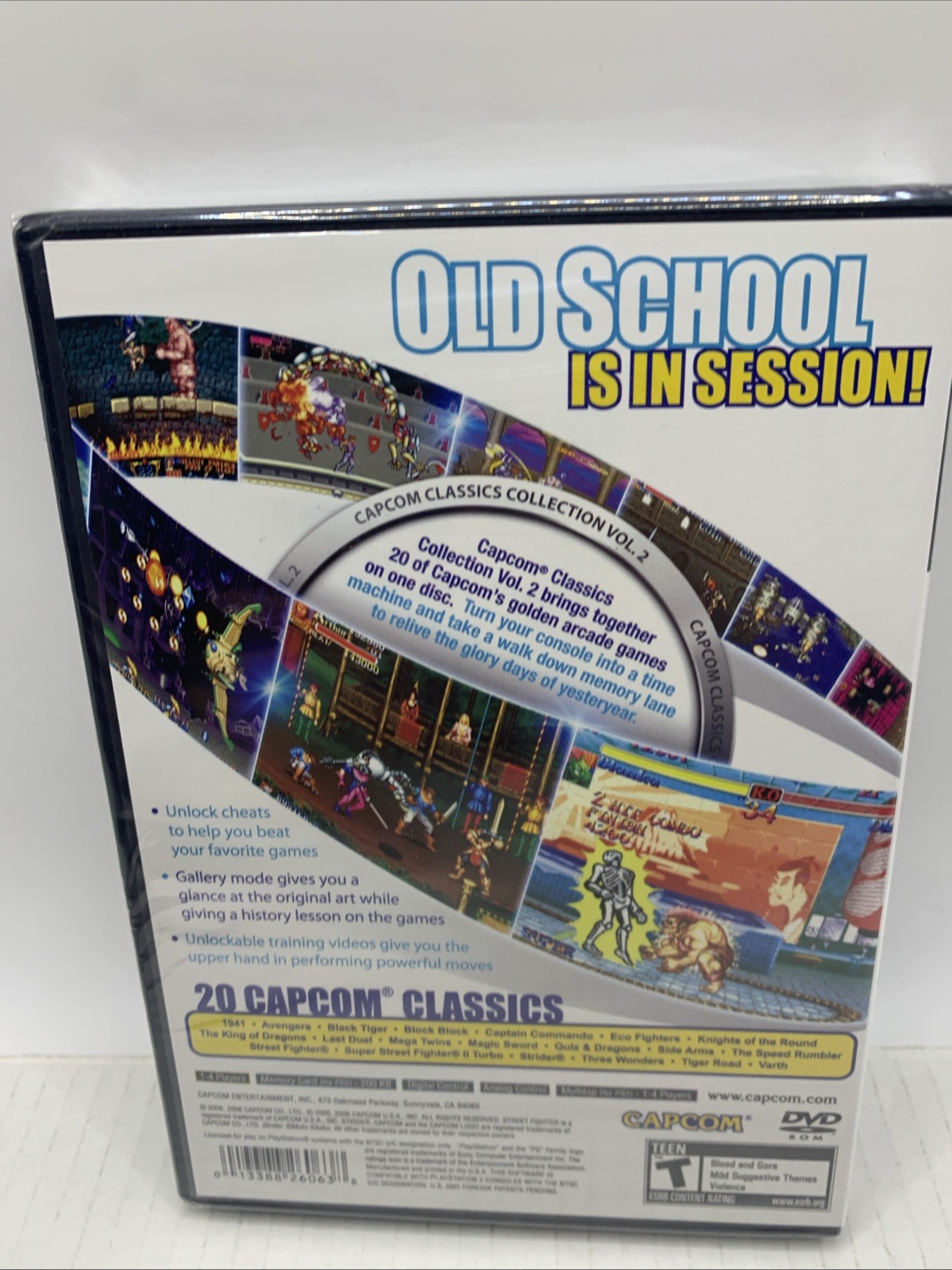 Capcom Classics Collection Vol. 2 (Sony PlayStation 2, 2006) Factory Sealed Rare
