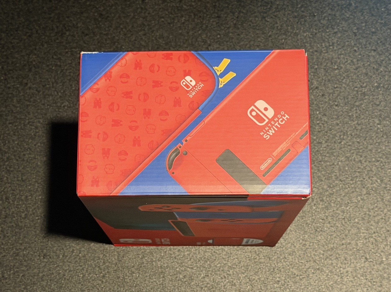 Nintendo Switch Console HAC-001(-01) Mario Red & Blue Edition 32GB New Sealed