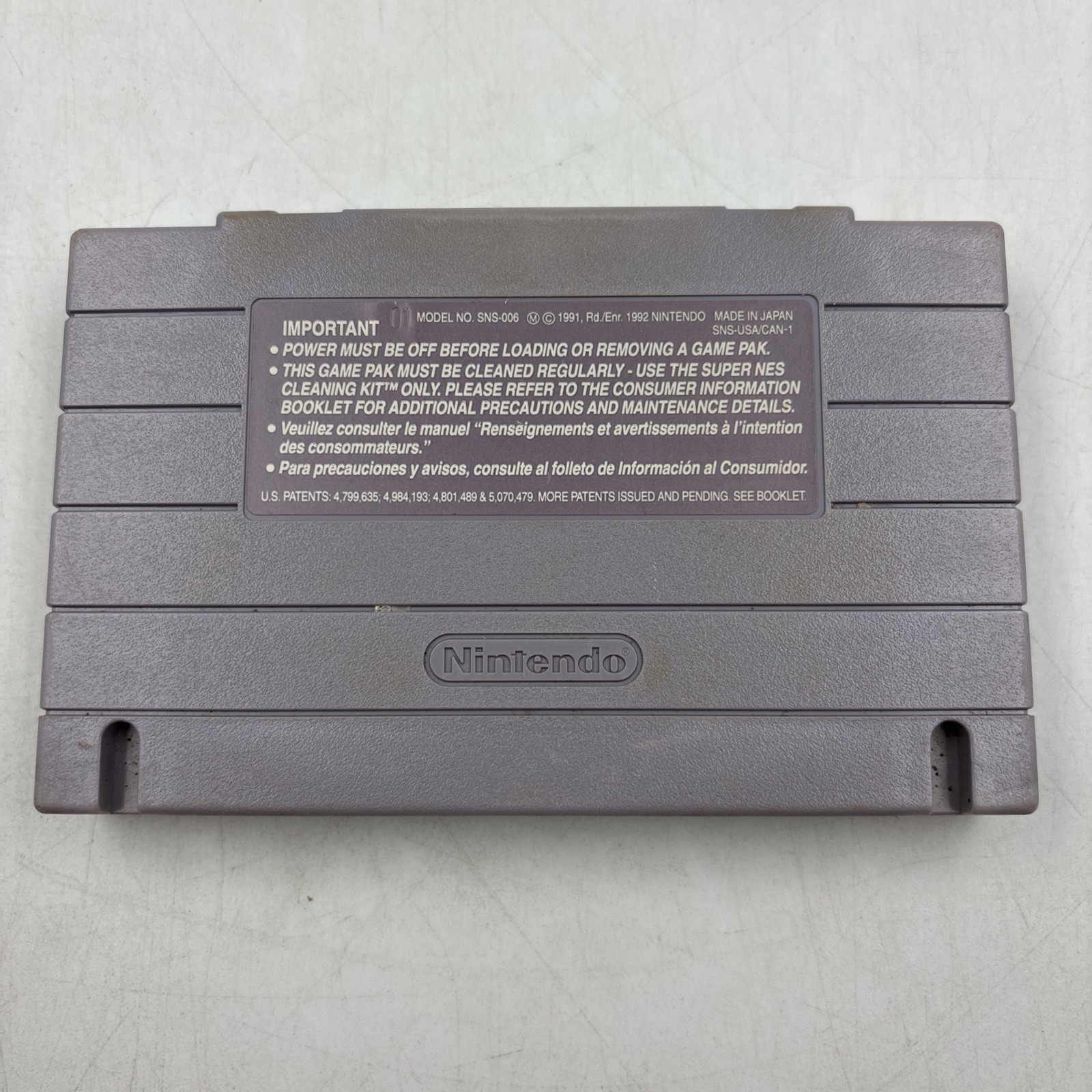 Dennis The Menace (Super Nintendo Entertainment System, 1993) Cartridge Cleaned