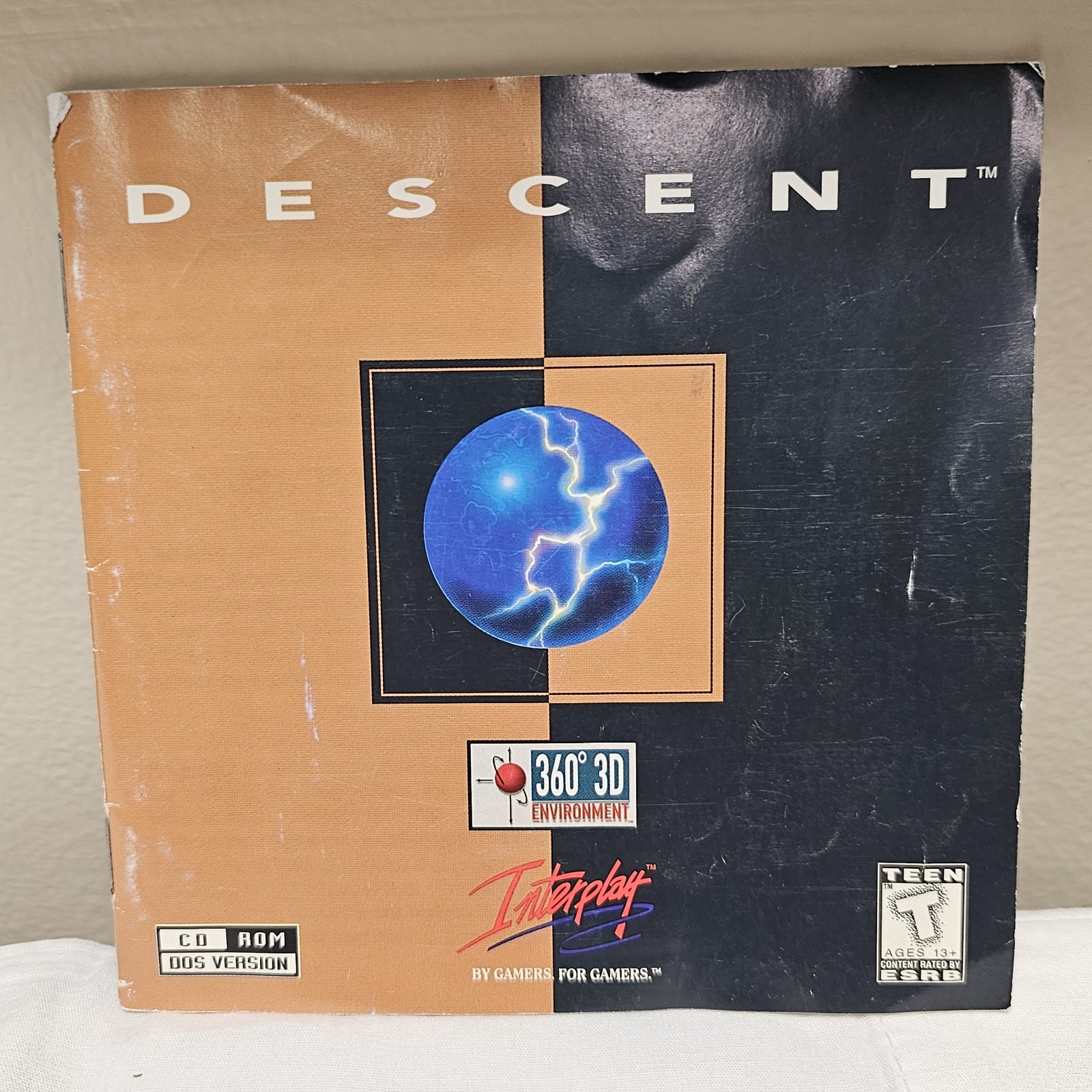 Descent PC DOS CD-ROM Game 1997 Interplay Parallax w Manual Untested