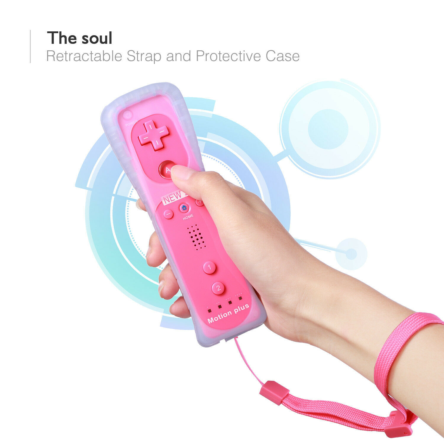 2 in 1 Built in Motion Plus Remote Controller+ Nunchuck For Nintendo Wii & Wii U