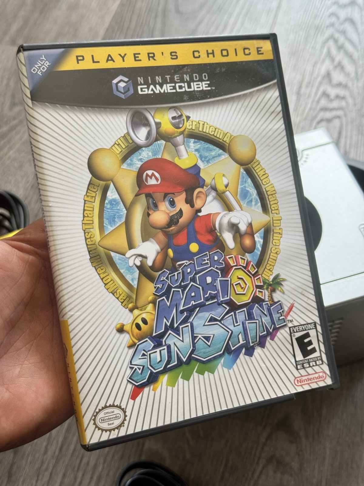 Nintendo GameCube Platinum Bundle with Original Box + Super Mario Sunshine NICE!