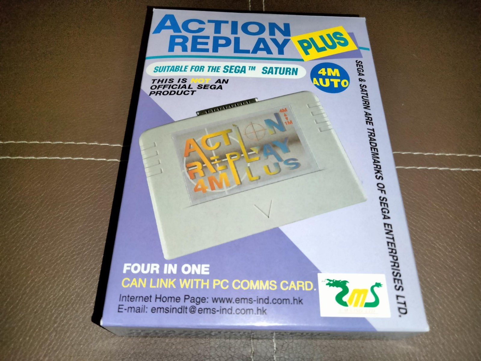 EMS ACTION REPLAY PLUS – 4MB – 4 in 1 EXPANSION CARD – FOR SEGA SATURN