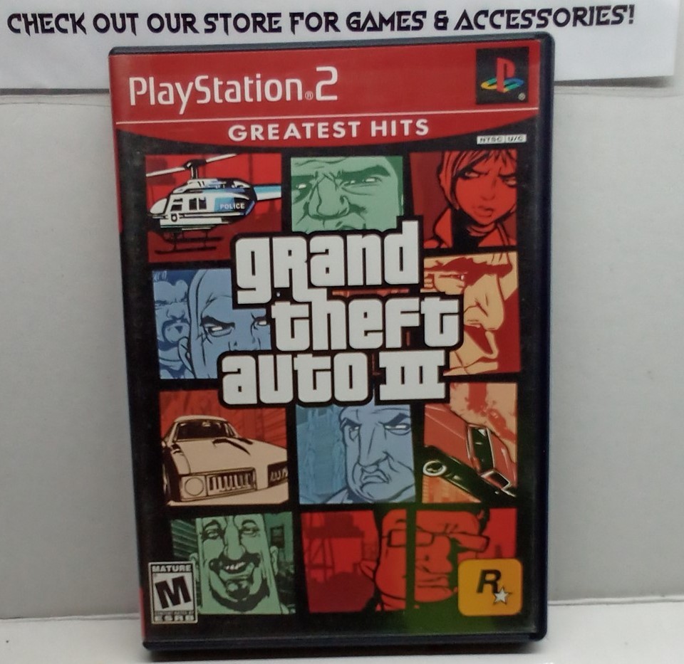 Grand Theft Auto III Greatest Hits (PlayStation, 2003) Clean Tested Working