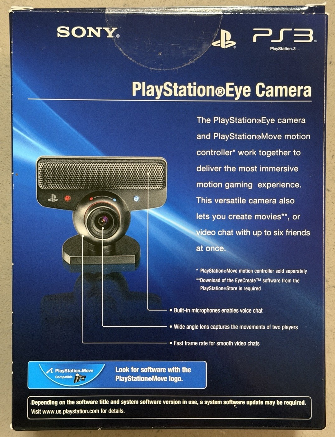 Sony PlayStation Eye Camera SLEH-00448 Black – USB Wired – New & Sealed