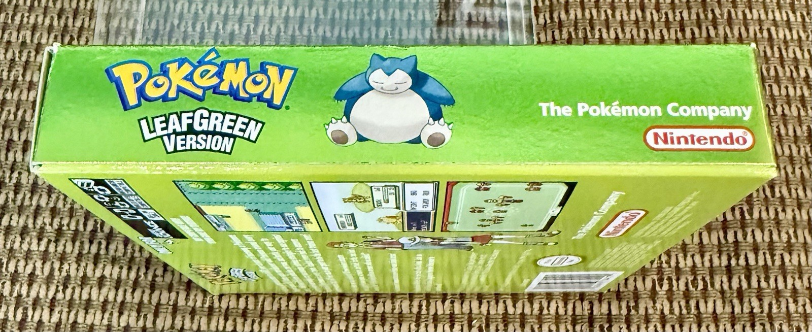 Pokemon Leaf Green CIB Nintendo Gameboy Advance GBA COMPLETE Adapter Box Game