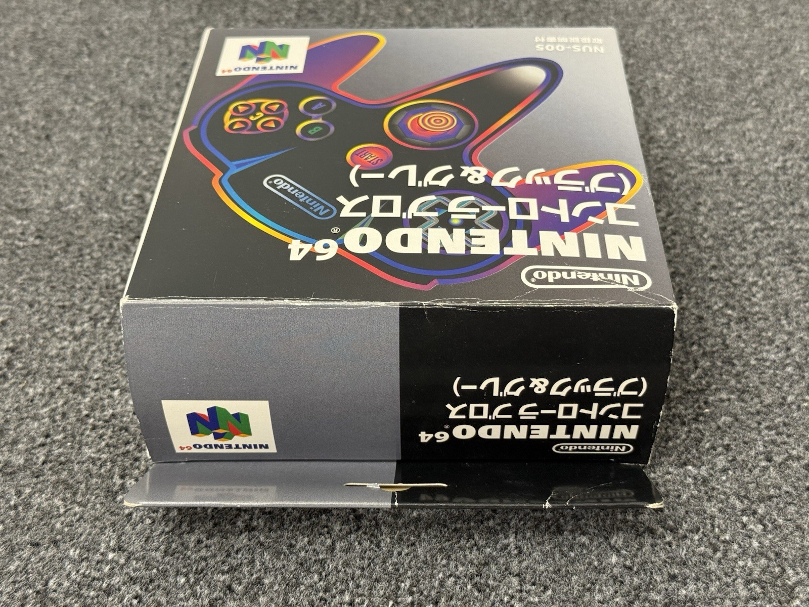 Nintendo 64 Black & Gray Japanese Limited Edition N64 Controller Complete In Box