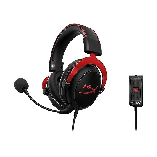 HyperX Cloud II Wired Gaming Headset – Black/Red – 4P5M0AA