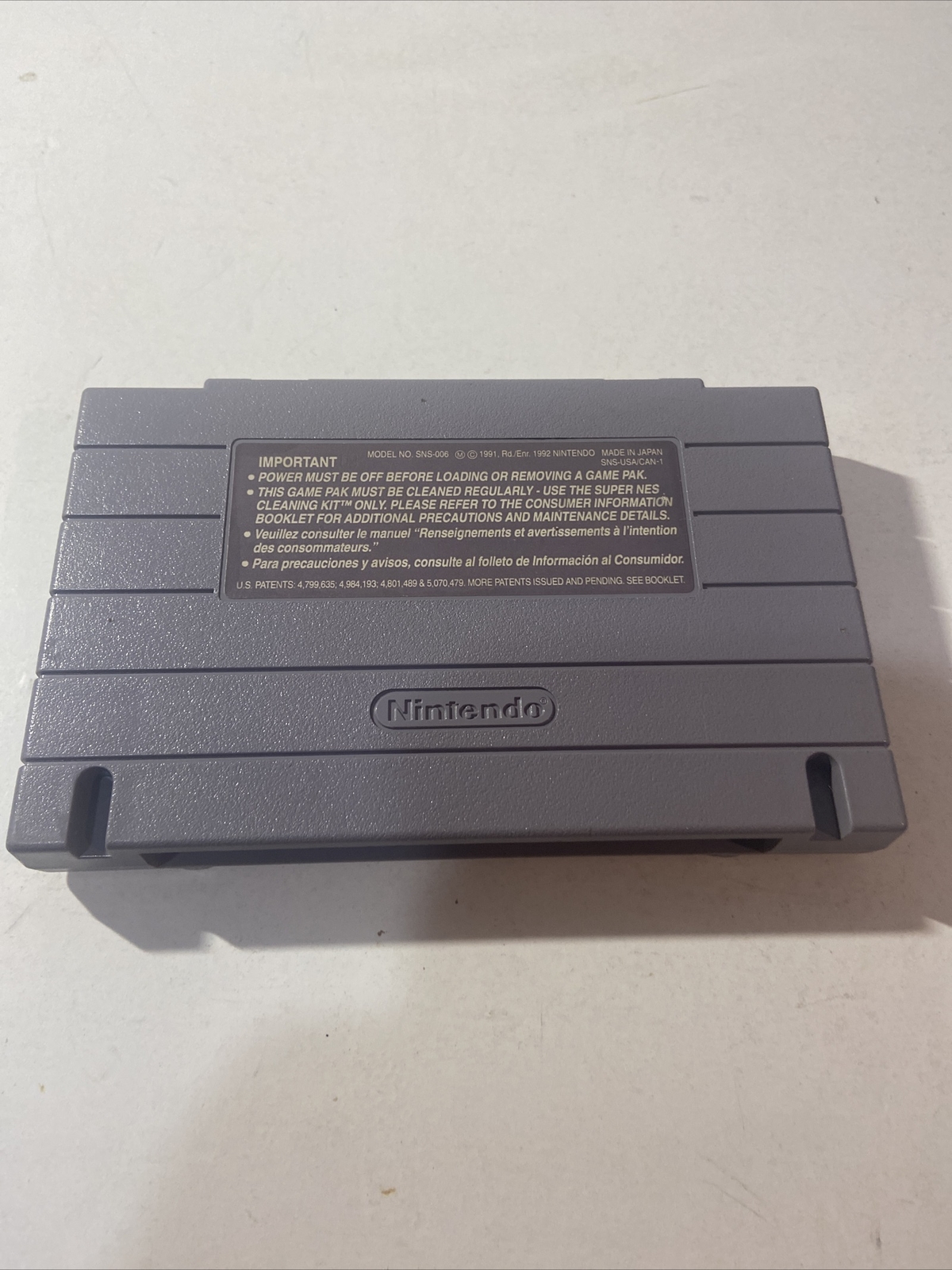 Air Strike Patrol SNES Cleaned Authentic Game Cartridge Only/ Tested