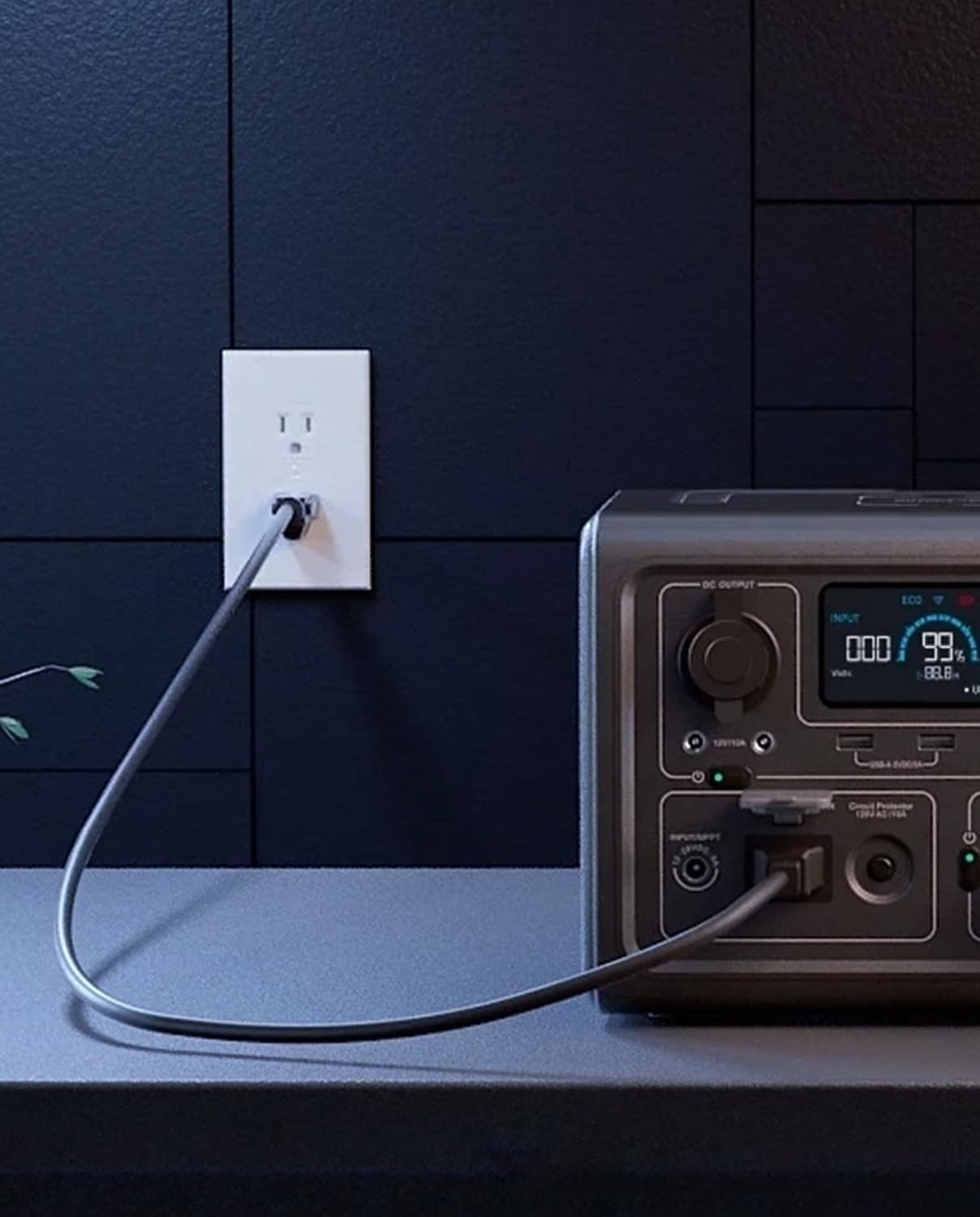 Heavy-Duty 10FT Power Station Charging Cable with Male-to-Female Connector