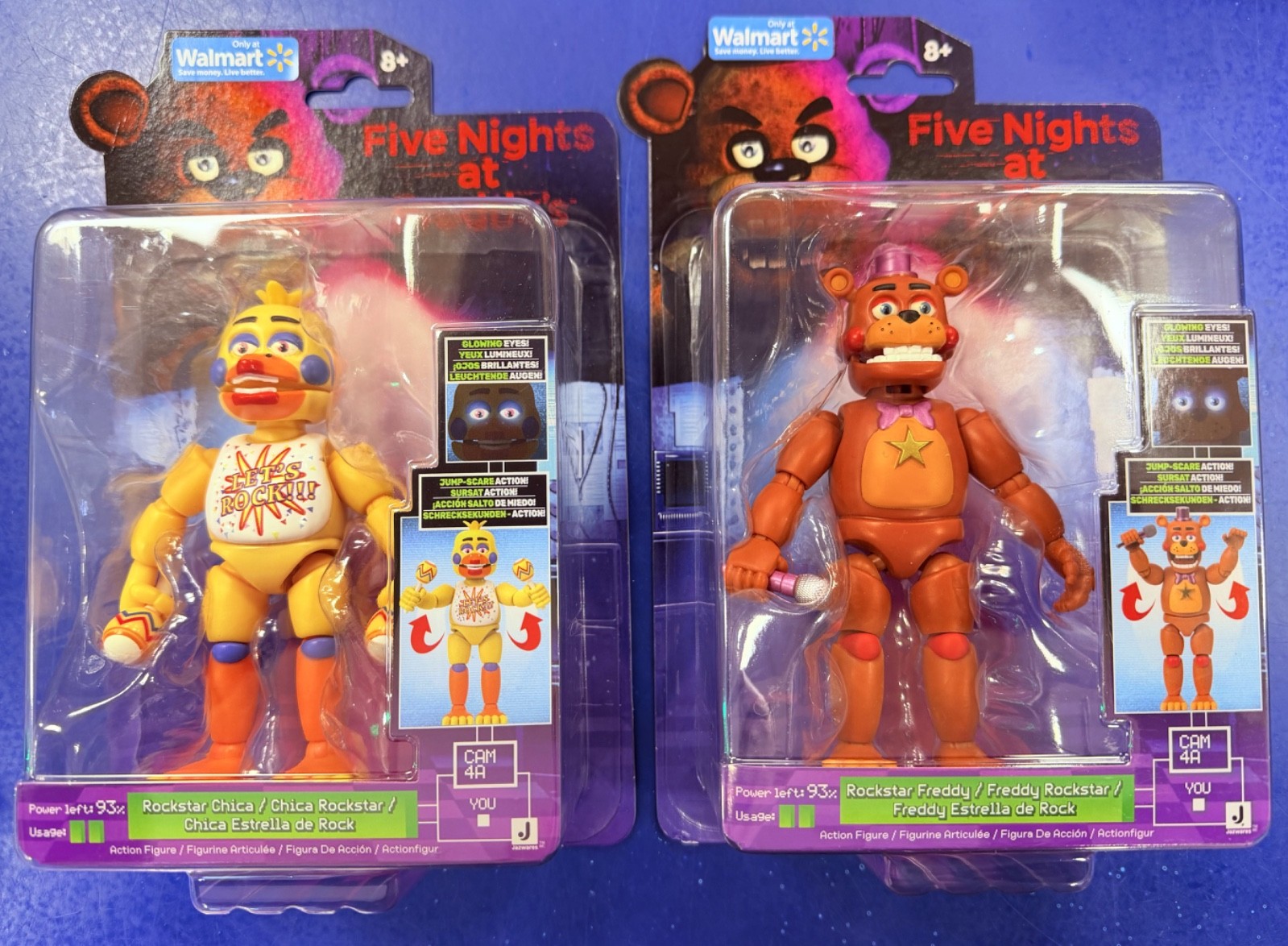 Five Nights At Freddy’s Walmart Exclusive Rockstar Freddy & Chica Action Figures
