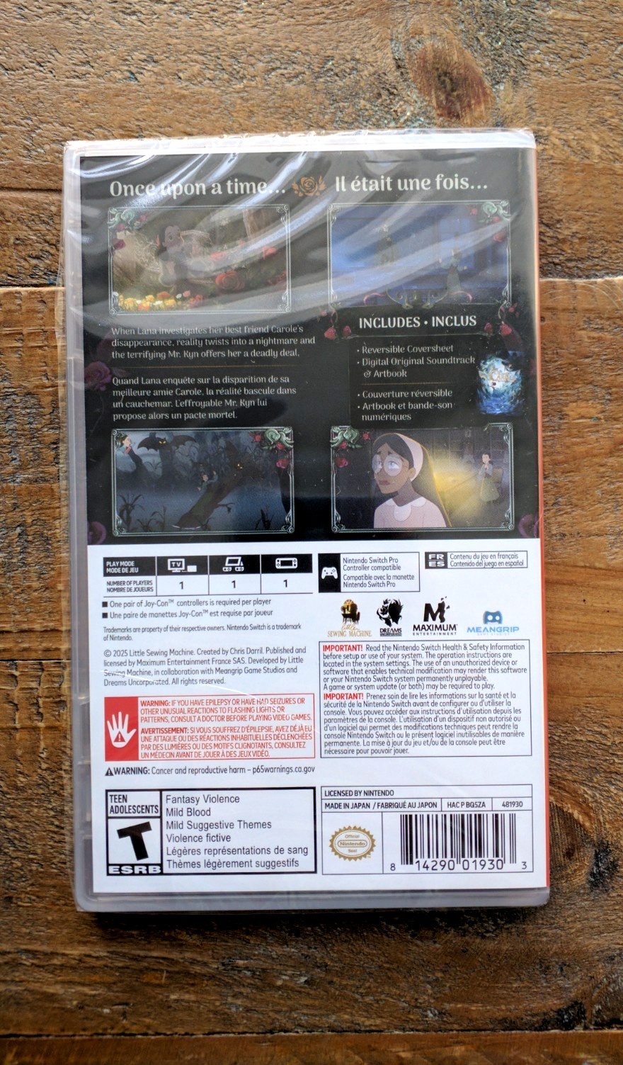BRAND NEW ✹ Bye Sweet Carole ✹ Nintendo Switch Game ✹ FACTORY SEALED ✹ USA