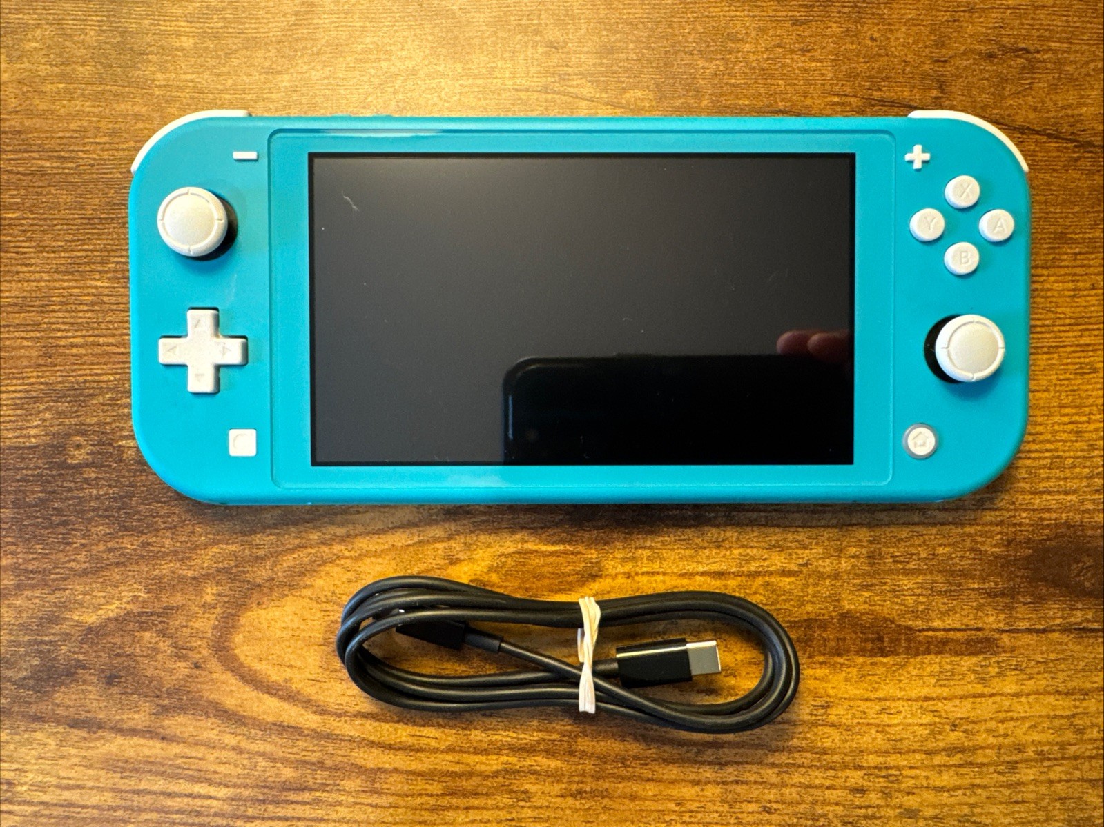 Nintendo Switch Lite Turquoise Teal 32GB Handheld Console Bundle W Charging Cord