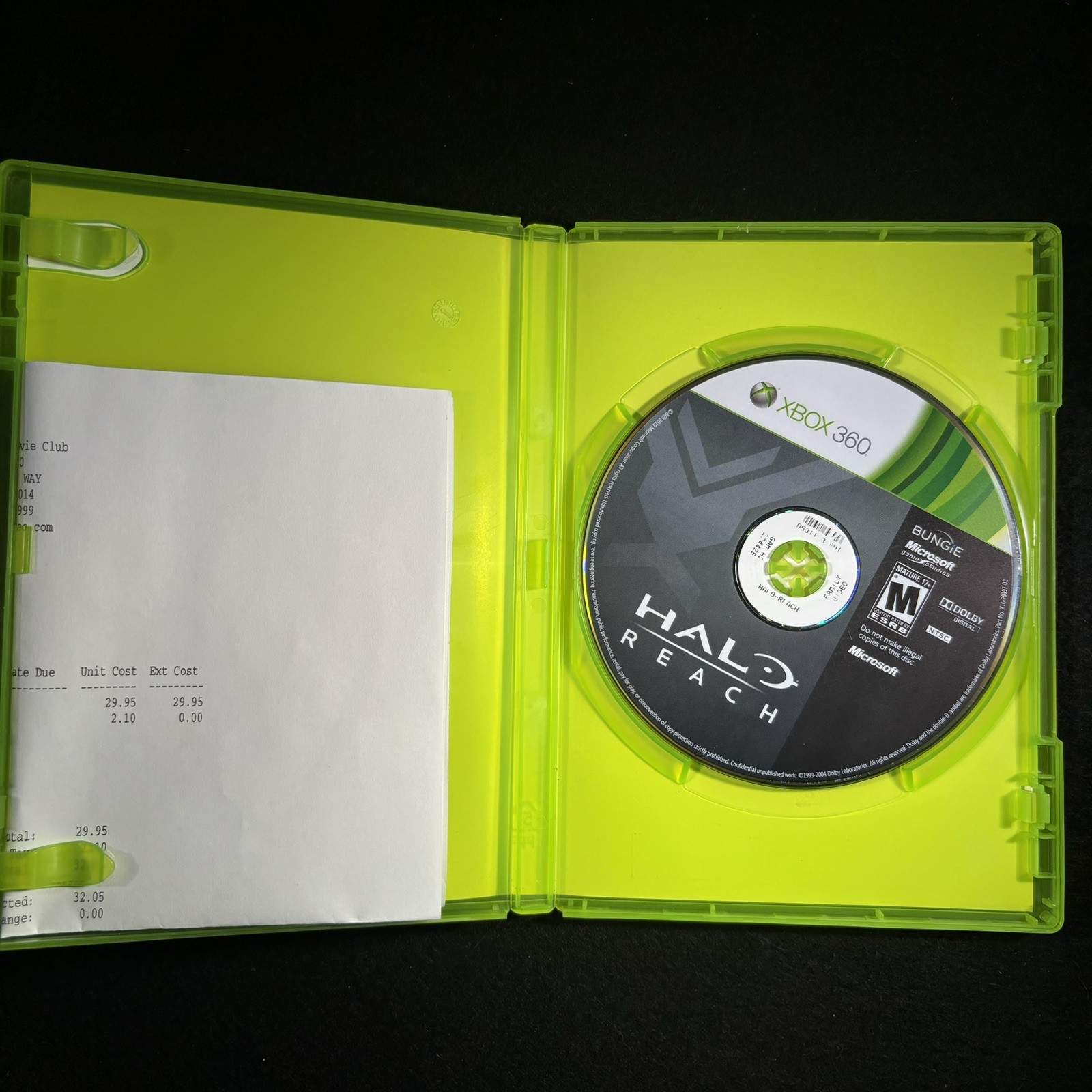 Halo: Reach (Xbox 360) + CASE M NTSC-U/C 2010 Microsoft Bungie
