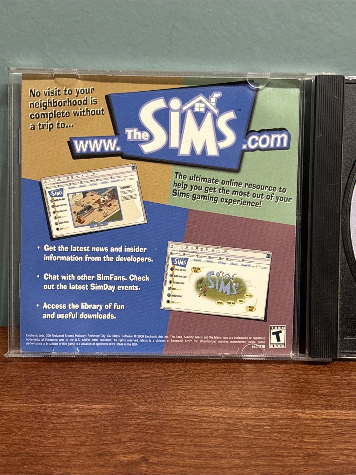 The Sims 1 PC Original 1999 2000 Sim City 3000 Computer Video Game
