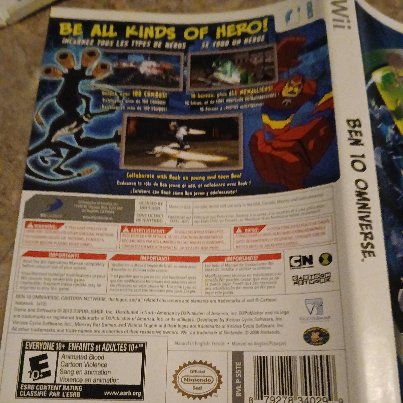 Ben 10: Omniverse (Nintendo Wii, 2012) Complete