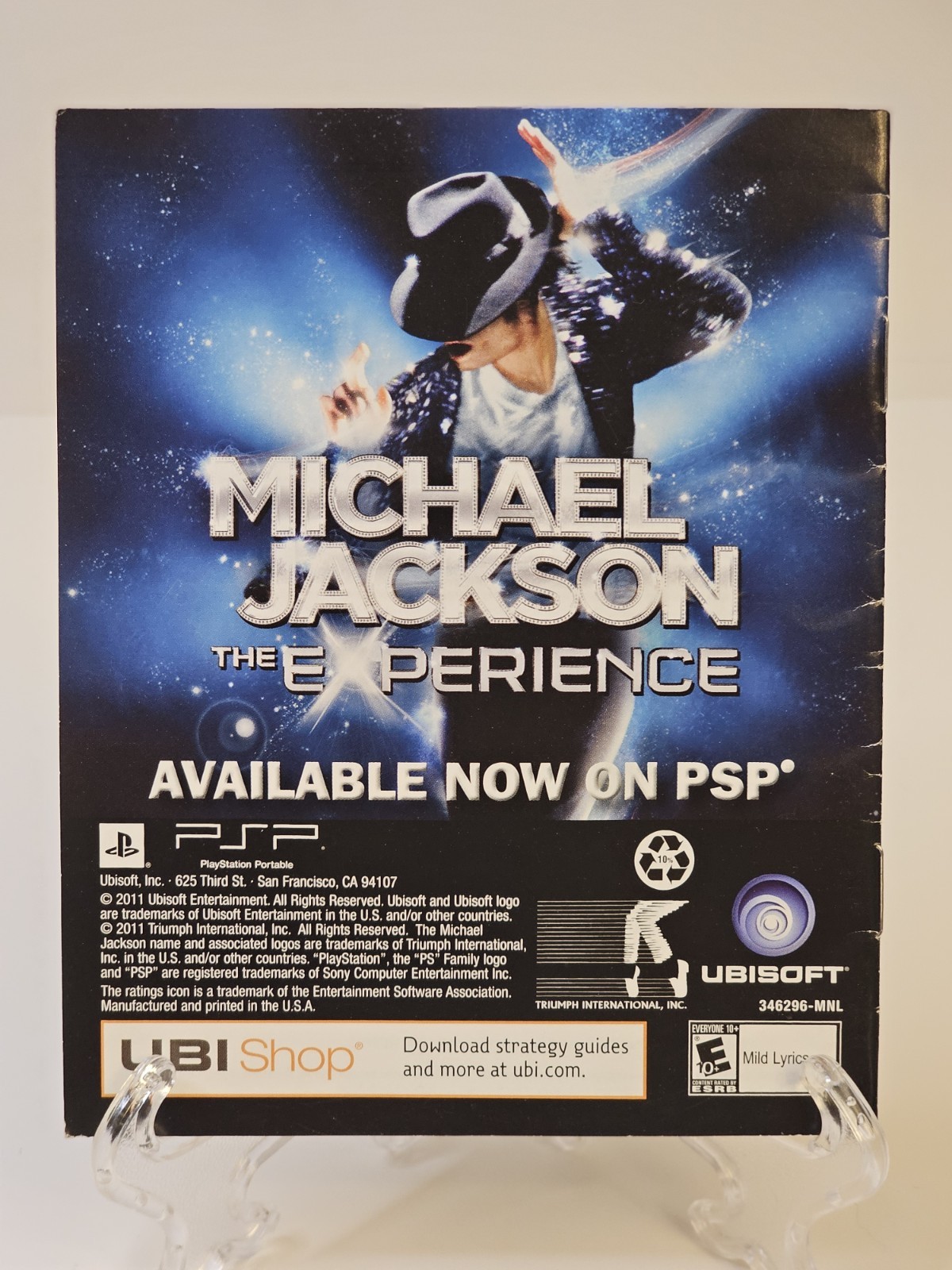 Michael Jackson the Experience – (Sony PlayStation 3) *MANUAL ONLY*